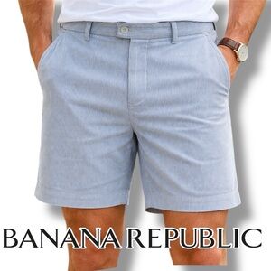 Banana Republic Men's Shorts Striped Seersucker Size 35 Chino